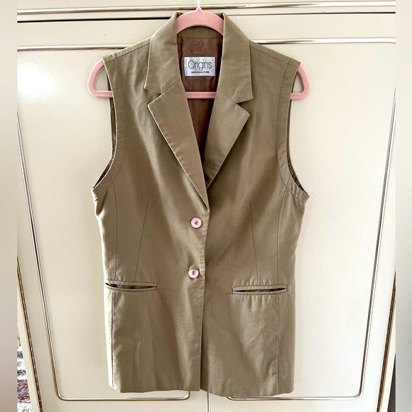 Vintage Button Up Vest - Picture 2 of 4